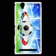 Coque Sony Xperia T2 Ultra Soccer ball, national team flags