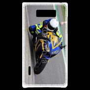 Coque LG Optimus L7 Moto sur circuit 600