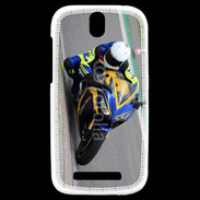 Coque HTC One SV Moto sur circuit 600