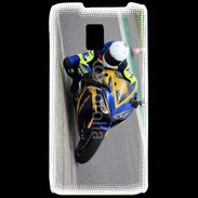 Coque LG P990 Moto sur circuit 600