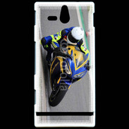 Coque Sony Xperia U Moto sur circuit 600