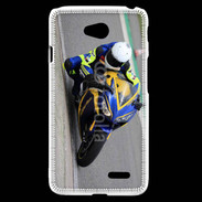 Coque LG L70 Moto sur circuit 600