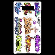 Coque LG Optimus L7 Graffiti vector background collection