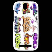 Coque HTC One SV Graffiti vector background collection