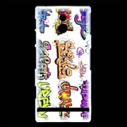 Coque Sony Xperia P Graffiti vector background collection
