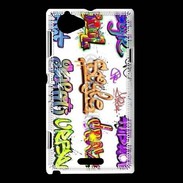 Coque Sony Xperia L Graffiti vector background collection