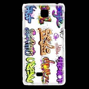 Coque LG F5 Graffiti vector background collection