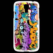 Coque Samsung Galaxy S4 Graffiti seamless background. Hip-hop art