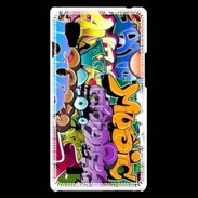 Coque LG Optimus L9 Graffiti seamless background. Hip-hop art