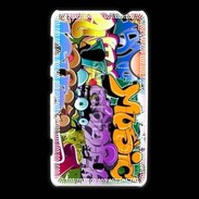 Coque Nokia Lumia 625 Graffiti seamless background. Hip-hop art