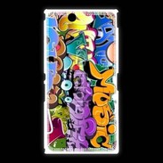 Coque Sony Xpéria Z Ultra Graffiti seamless background. Hip-hop art