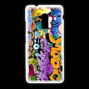 Coque HTC One Max Graffiti seamless background. Hip-hop art