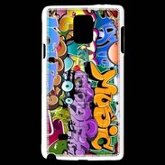 Coque Samsung Galaxy Note 4 Graffiti seamless background. Hip-hop art