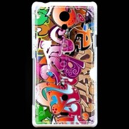 Coque Sony Xperia T graffiti seamless background 500