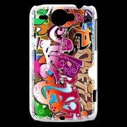 Coque HTC Wildfire G8 graffiti seamless background 500