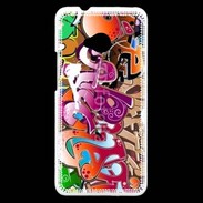 Coque HTC One graffiti seamless background 500