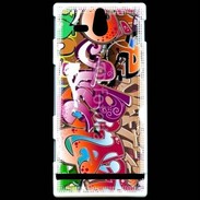 Coque Sony Xperia U graffiti seamless background 500