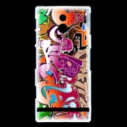 Coque Sony Xperia P graffiti seamless background 500