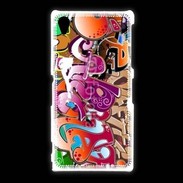 Coque Sony Xpéria Z1 graffiti seamless background 500