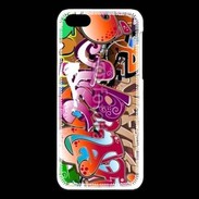 Coque iPhone 5C graffiti seamless background 500