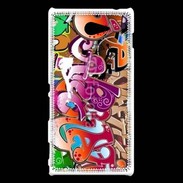 Coque Sony Xperia M2 graffiti seamless background 500