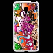 Coque LG F6 graffiti seamless background 500