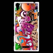 Coque Sony Xperia T3 graffiti seamless background 500