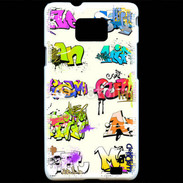 Coque Samsung Galaxy S2 Graffiti wall vector urban art