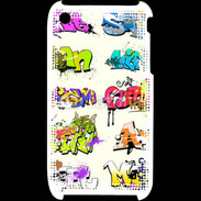 Coque iPhone 3G / 3GS Graffiti wall vector urban art