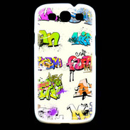 Coque Samsung Galaxy S3 Graffiti wall vector urban art