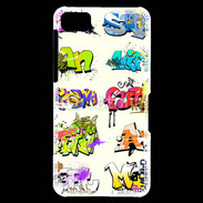 Coque Blackberry Z10 Graffiti wall vector urban art