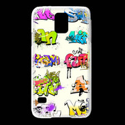Coque Samsung Galaxy S5 Graffiti wall vector urban art