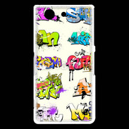 Coque Sony Xperia Z3 Compact Graffiti wall vector urban art