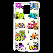 Coque Samsung Galaxy Note 4 Graffiti wall vector urban art