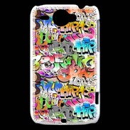 Coque HTC Wildfire G8 Graffiti seamless background. Urban art