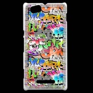 Coque Sony Xperia M Graffiti seamless background. Urban art