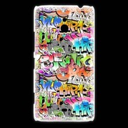 Coque Nokia Lumia 1320 Graffiti seamless background. Urban art
