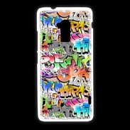 Coque HTC One Max Graffiti seamless background. Urban art