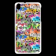 Coque HTC Desire 816 Graffiti seamless background. Urban art