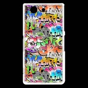 Coque Sony Xperia Z3 Compact Graffiti seamless background. Urban art