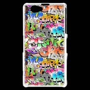 Coque Sony Xperia Z1 Compact Graffiti seamless background. Urban art