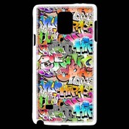 Coque Samsung Galaxy Note 4 Graffiti seamless background. Urban art