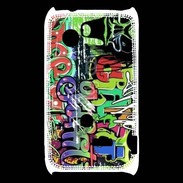 Coque Sony Xperia Typo graffiti wall vector seamless background