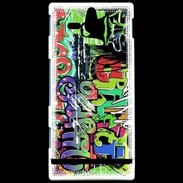 Coque Sony Xperia U graffiti wall vector seamless background