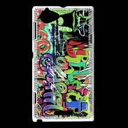 Coque Sony Xperia L graffiti wall vector seamless background