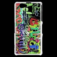 Coque Sony Xperia Z1 Compact graffiti wall vector seamless background