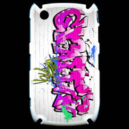 Coque Blackberry 8520 Graffiti wall background, urban art 1000