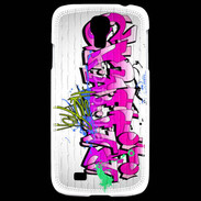 Coque Samsung Galaxy S4 Graffiti wall background, urban art 1000