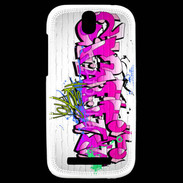 Coque HTC One SV Graffiti wall background, urban art 1000