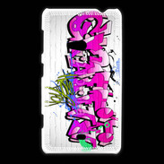 Coque Nokia Lumia 625 Graffiti wall background, urban art 1000